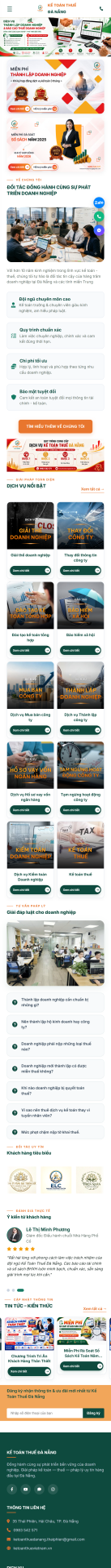 Mẫu Giao Diện Website Kế Toán Thuế Đà Nẵng Chuyên Nghiệp