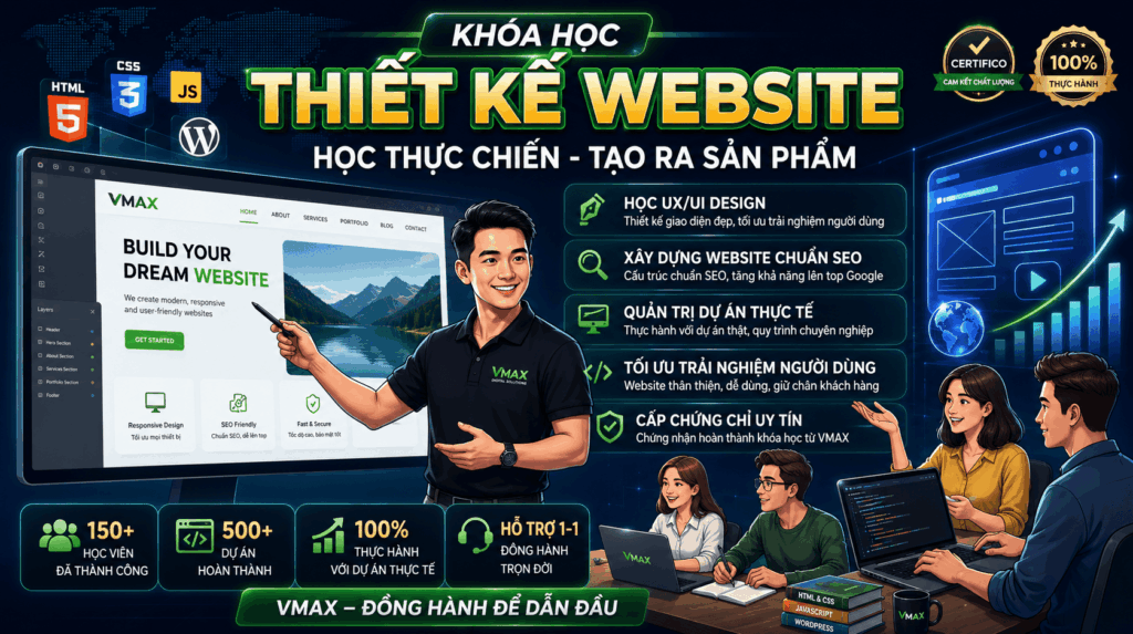 khóa học thiết kế website