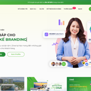 Mẫu Giao Diện Website Công Ty Agency, Marketing Chuẩn SEO - AG001