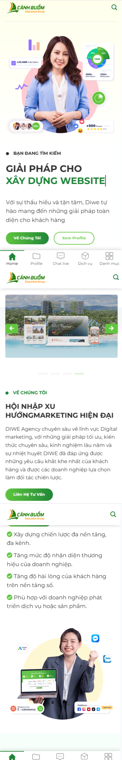 Mobile view
