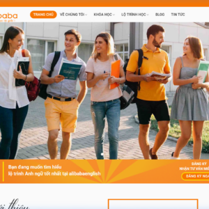 Mẫu Giao Diện Website Trung Tâm Đào Tạo Anh Ngữ Chuẩn SEO - EN001