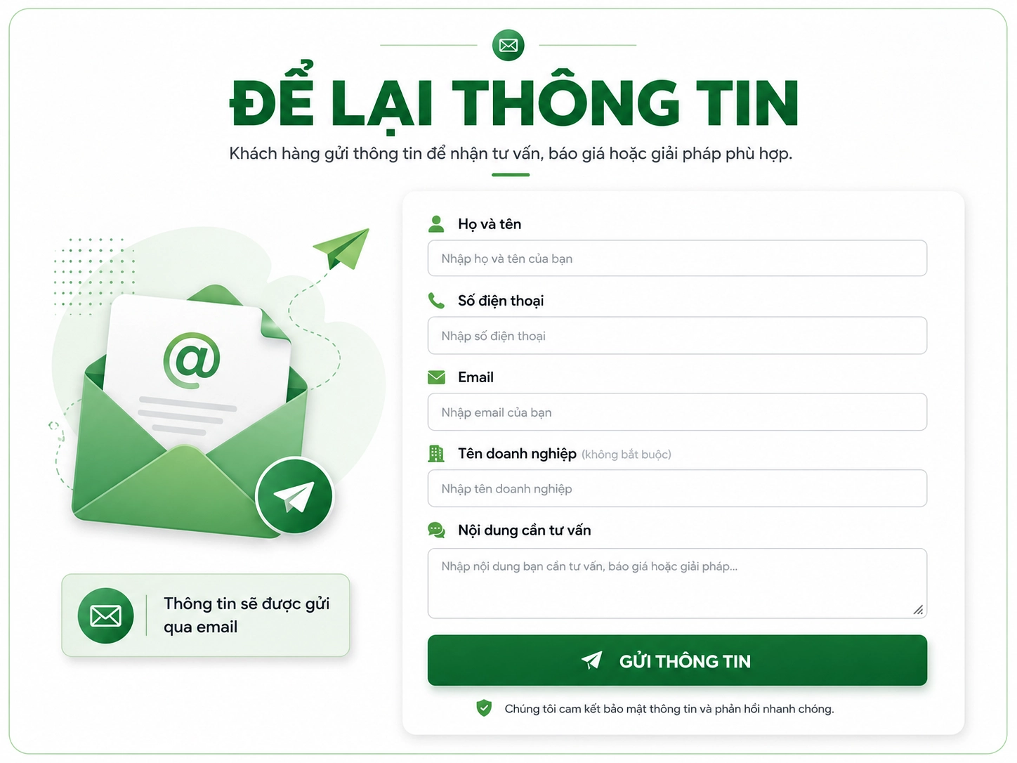 Để lại thông tin