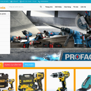 Mẫu Giao Diện Website Điện Cơ Chuẩn SEO, Chuyên Nghiệp - DC001