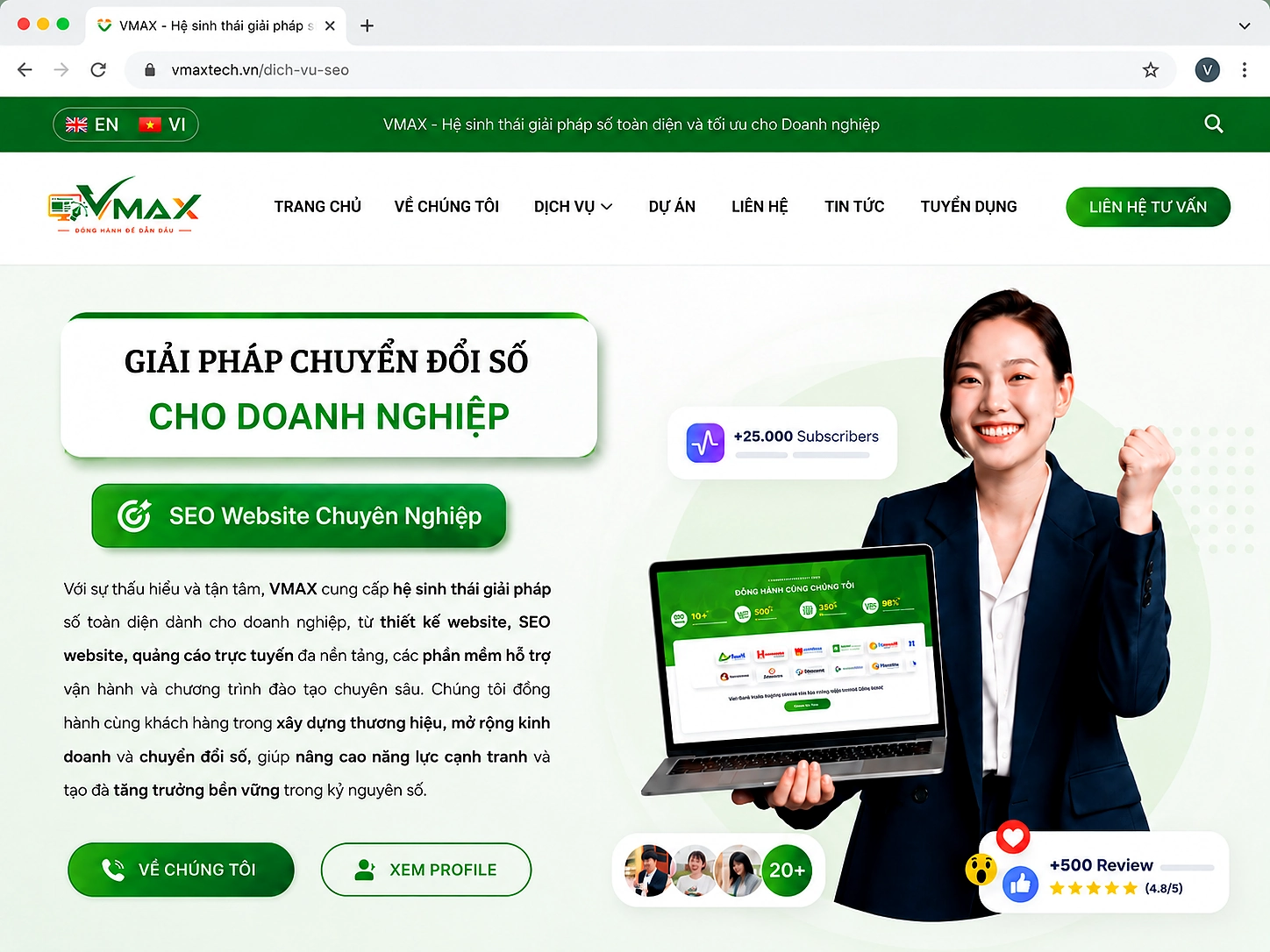 Truy cập website