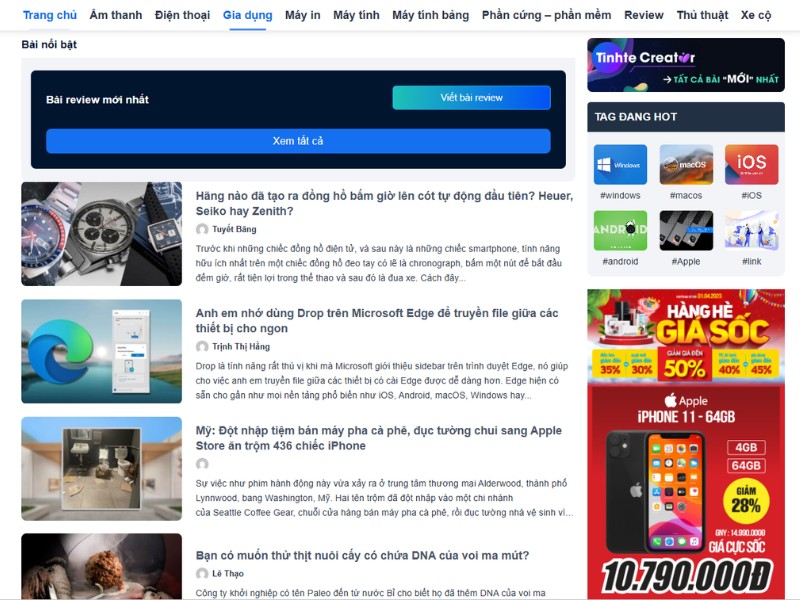 Giao Diện Website Báo Điện Tử Giao Diện Website Báo Điện Tử