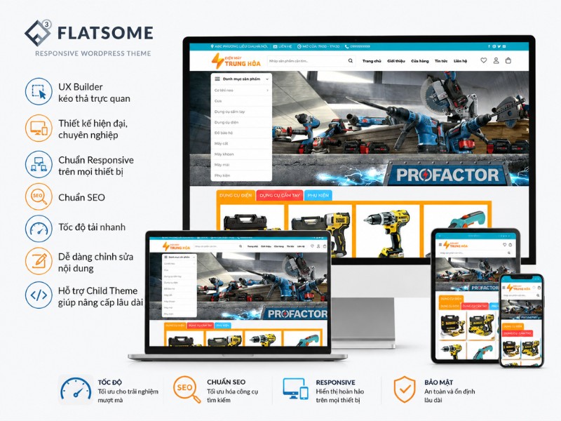 Giao Diện Theme Website Điện Cơ Giao Diện Theme Website Điện Cơ