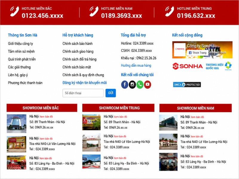 Chân Trang Website Đồ Gia Dụng Chân Trang Website Đồ Gia Dụng
