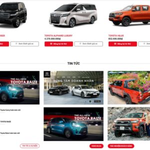 Mẫu Giao Diện Website Ô Tô Chuyên Nghiệp Chuẩn SEO - CAR001 2 mau giao dien website o to car001 2
