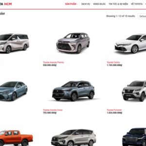 Mẫu Giao Diện Website Ô Tô Chuyên Nghiệp Chuẩn SEO - CAR001 3 mau giao dien website o to car001