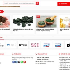 Mẫu Giao Diện Website Siêu Thị Chuẩn SEO - ST001 2 mau giao dien website sieu thi st001 2