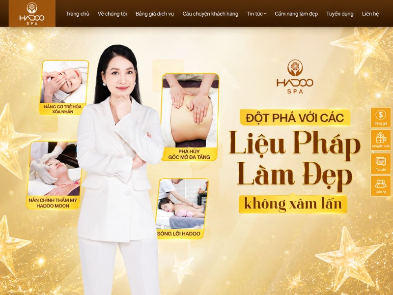 Mẫu Giao Diện Website Spa Mẫu Giao Diện Website Spa