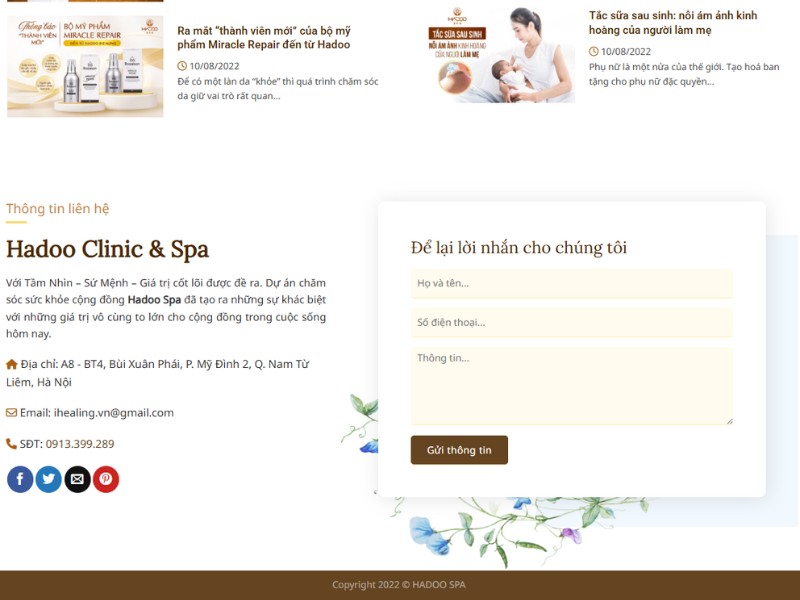 Giao Diện Website Spa Chuyên Nghiệp Giao Diện Website Spa Chuyên Nghiệp