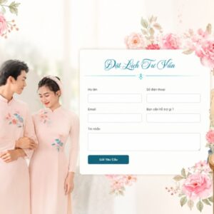 Mẫu Giao Diện Website Studio Chụp Ảnh Chuẩn SEO - STUDIO001 3 Giao Diện Đặt Lịch Website Studio Chụp Ảnh