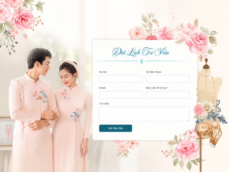 Giao Diện Đặt Lịch Website Studio Chụp Ảnh Giao Diện Đặt Lịch Website Studio Chụp Ảnh
