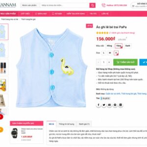 Mẫu Giao Diện Website Thời Trang & Mỹ Phẩm Chuẩn SEO - TM001 2 Giao Diện Sản Phẩm Website Thời Trang & Mỹ Phẩm