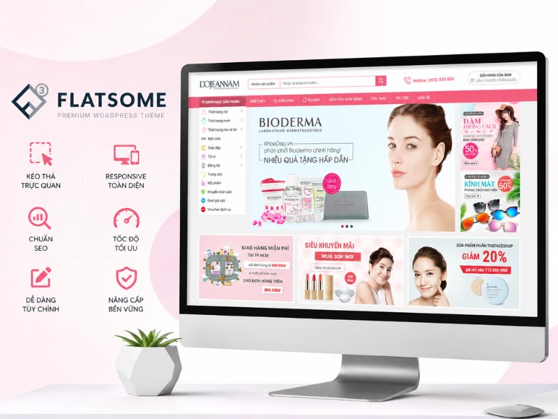 Giao Diện Theme Website Thời Trang & Mỹ Phẩm Giao Diện Theme Website Thời Trang & Mỹ Phẩm