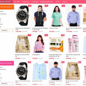 Giao Diện Sản Phẩm Website Thời Trang Mỹ Phẩm