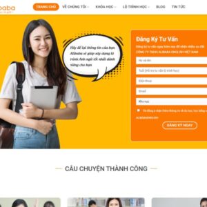 Mẫu Giao Diện Website Trung Tâm Đào Tạo Anh Ngữ Chuẩn SEO - EN001 3 Giao Diện Đăng Ký Trung Tâm Đào Tạo Anh Ngữ