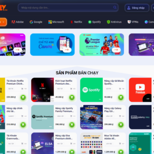 Mẫu Giao Diện Website Bán Tài Khoản MMO Chuẩn SEO, Tự Động - MMO001