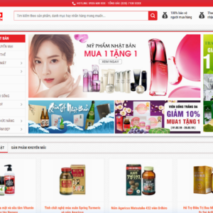 Mẫu Giao Diện Website Siêu Thị Chuẩn SEO - ST001