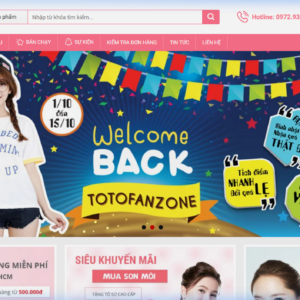 Mẫu Giao Diện Website Thời Trang & Mỹ Phẩm Chuẩn SEO - TM001