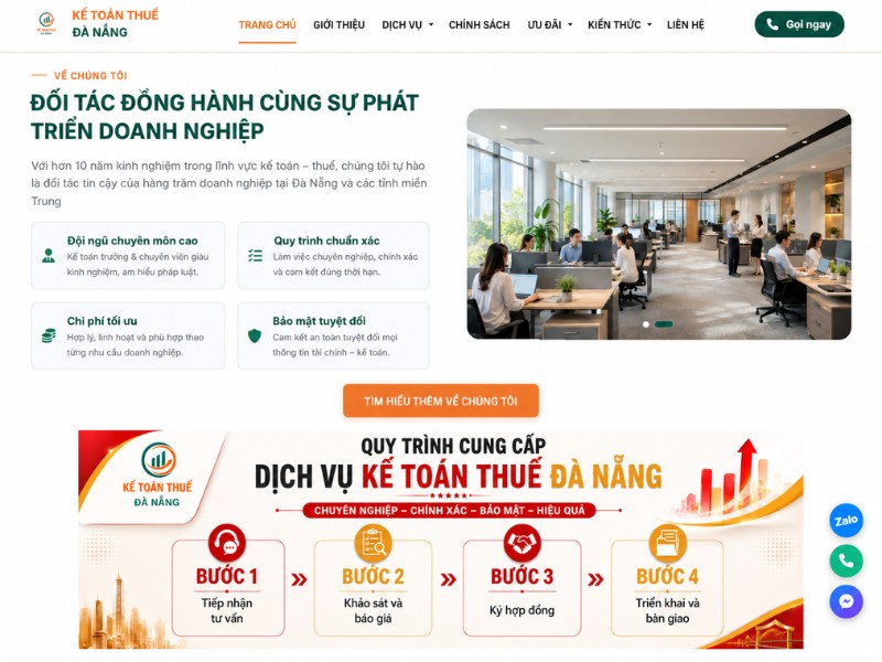 Thiết kế website kế toán thuế chuyên nghiệp, tạo dựng sự tin cậy Thiết kế website kế toán thuế chuyên nghiệp, tạo dựng sự tin cậy